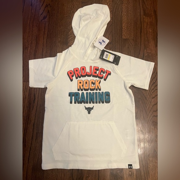 Project Rock Training Short Sleeve Hoodie - Picture 3 of 5